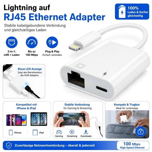 Mfi light ning - mfi, ethernet