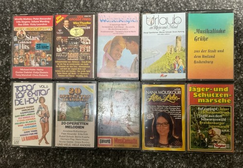 Musikkassetten sammlung - musikkassetten,