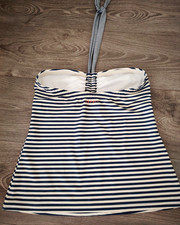 Esprit Träger Badeanzug Tankini Größe 38 Einteiler Beach Blau Weiß Gestreift