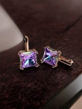 Luxus 585rg Gestempelte Ohrringe, Alexandrit, Rolled, 4.7 gramm, neu 