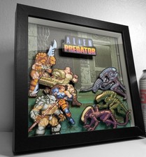 Alien predator pixel - alien, art