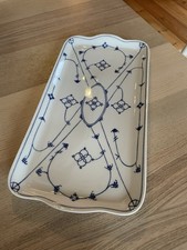 Winterling Indisch blau Königskuchenplatte 33 x 16 cm Strohblume