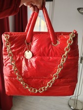 ALEX  MAX modische Damen Tasche,rot,Optisch wie Daunentasche,100% Polyester NEU