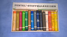 1 Päckchen alter Wachsstifte / Stoffmalkreide PENTEL 15 Farben ebay-A819