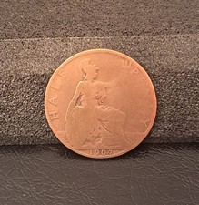 Münzen England Half Penny     1907