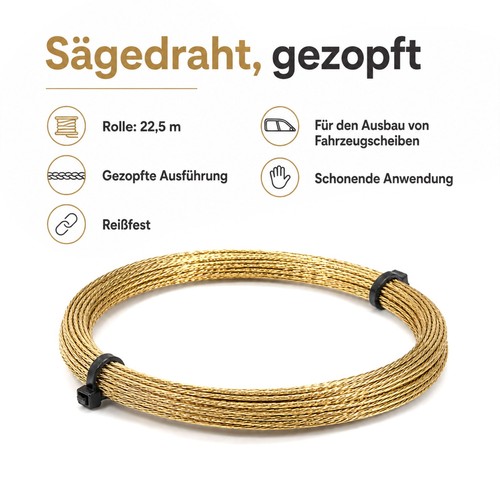 Schneidedraht gedreht gezopft
