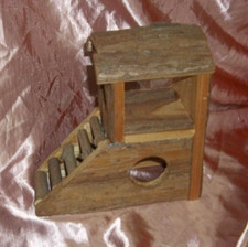 Hamsterhaus Haustier Kletter Nager Holzhaus Hamsterunterkunft VK an Tierschutz