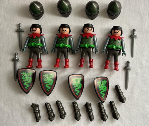 Playmobil ritter grüne - playmobil, 4x