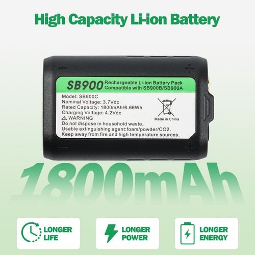Ersatzakku sb900c 1800mah akku - 1800mah,