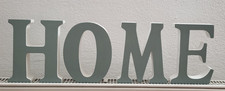 Deko Schriftzug "HOME", Lindgrüne Front, hinstellen oder aufhängen