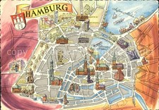 Hamburg Zentrum Binnenalster Stadtplan Sehenswuerdigkeiten