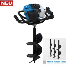 GÜDE Benzin Erdlochbohrer Erdbohrer Pfahlbohrer Erdbohrgerät GE 1450.1 +3 Bohrer