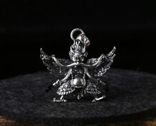 C25 Anhänger Vogelmann indianischer Schamane birdman 3 x 3 cm SterlingSilber 925