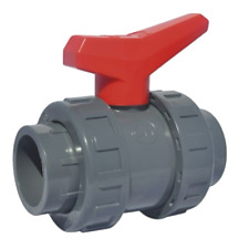 PVC Kugelhahn Klebmuffe mit Telfon (PTFE) und EPDM Dichtung CH Aquaram