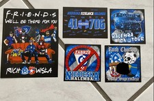5 Ultras Aufkleber Ruch Chorzow Borussia Dortmund Wisla Krakow Widzew Lodz 