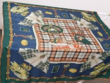 CODELLO Seidentuch 88 x 86 cm, Motiv Golf, Vintage Chic..