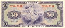 Banknote 50 Deutsche Mark