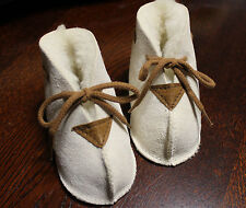 Traumhafte Babyschuhe, echt Lammfell, 100% pflanzlich gegerbt, Made in Germany