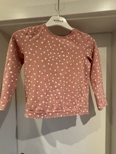 Schlafanzug von Tchibo 122/128 Rosa Gepunktet Langarm