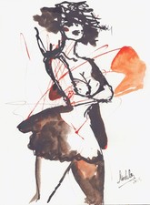 Akt nude naked woman Frau nue