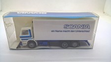 Herpa Scania 92M Koffer-LKW weiß blau "Ein Name macht den Unterschied" i.OVP (55