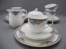 NAGEL 4 Kaffeegedecke Milch Zucker Obst Früchtekorb Tasse UT Kuchenteller