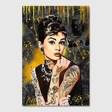 Golden Audrey Hepburn with