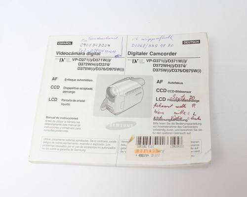 Samsung mini d371 - dv, vp-d371