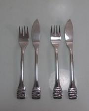 Fischbesteck 2 Personen BSF Relief Edelstahl