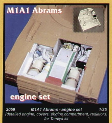 M1a2 abrams engine italeri - m1a2,