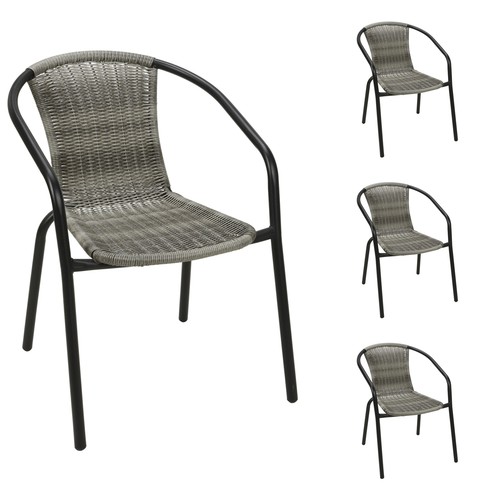 Stück rattan stapelstuhl - 4,