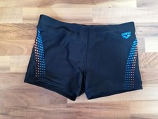 Herren Badehose ARENA Gr. L schwarz mit bunten Muster Bundweite ungedehnt 39 cm