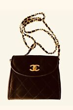 VINTAGE CHANEL Tasche,  flap bag in braun, ausgezeichnete  zustand.