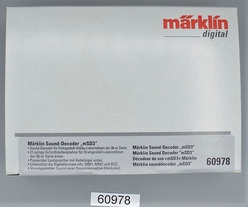 Märklin 60978 sounddecoder - 60978,