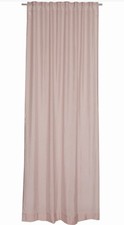 Vorhang Schöner Wohnen Solid  Gardine rose white verdeckte Schlaufen Seitenschal