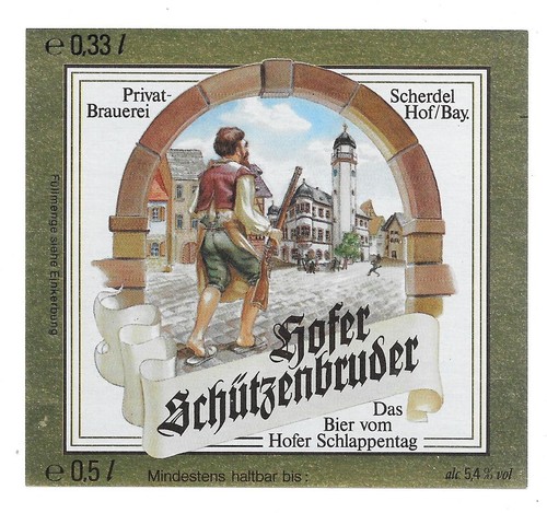 Altes bieretikett brauerei - bieretikett,