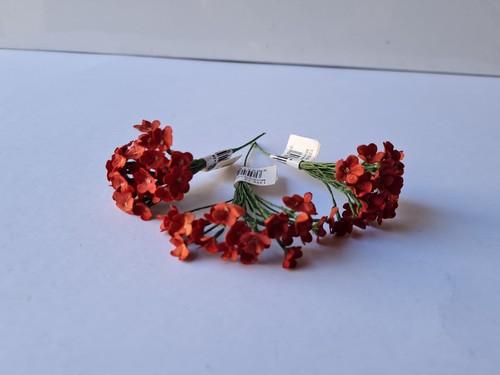 Miniblüte 11cm lang rot - 3x,