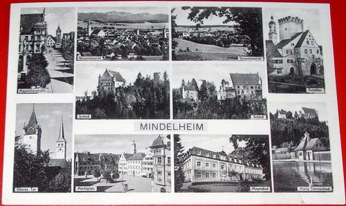 Mindelheim 1938 mehrbildkarte - 1938,