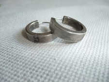 Klapp-Creolen in 925 Silber