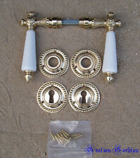 Antik Antikladl BB Rosetten Messing Türgriffe Türbeschläge Türdrücker BB N-5P