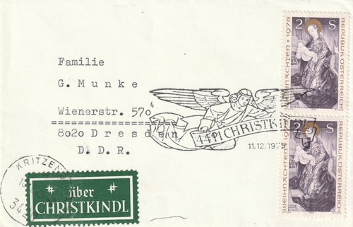 Christkindl 1975 leitzettel - christkindl,