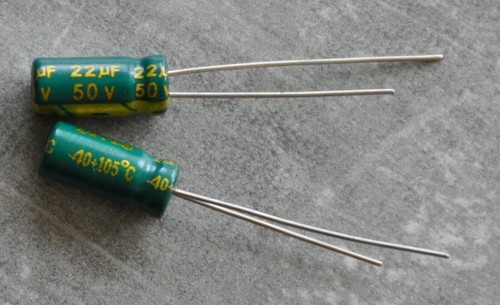 22uf 50v elko 105 elektrolyt - 105°,