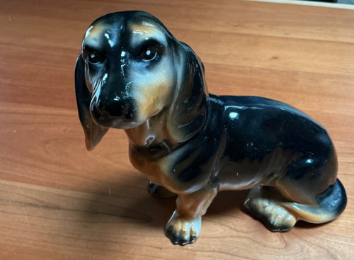 Dachshund figur sitzendorfer - dachshund,