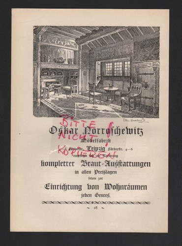 Leipzig werbung 1904 oskar - leipzig,, 1904,