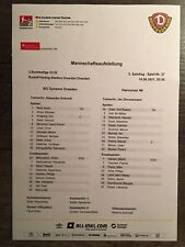 Off. Aufstellung SG Dynamo