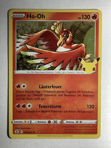 001 025 holo - ho-oh, 001/025