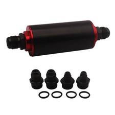 Kraftstofffilter 100 Mikron High  CNC Aluminium Racing AN6 Montagesatz
