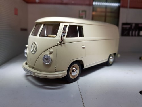 1963 van cream bus welly - van,