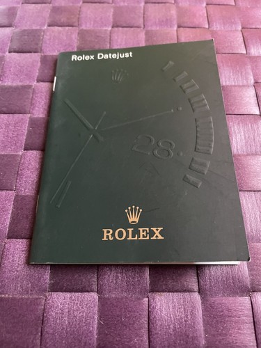 Rolex datejust booklet - rolex,