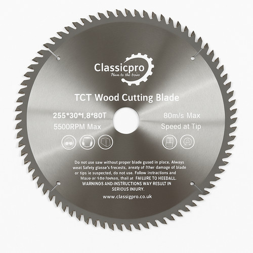 Classicpro tct 255mm 80t - tct,